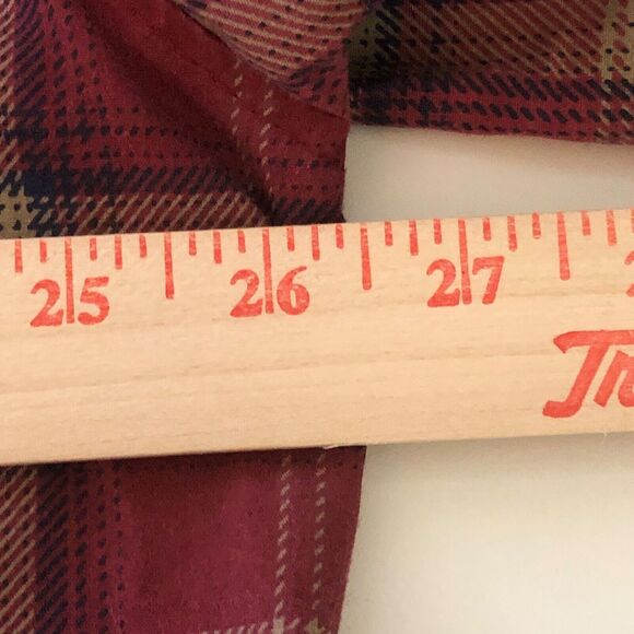 Haband Shirt Mens XL Red Plaid Pearl Snap Western Cowboy Rodeo - Picture 5 of 7